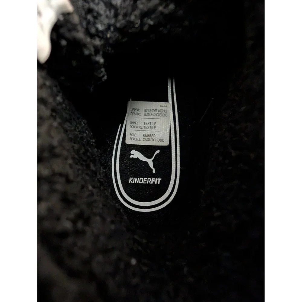 Puma Nieve WTR AC Black Snow Boots Faux Fur Lined Winter Shoes‎ Size Kids 10C